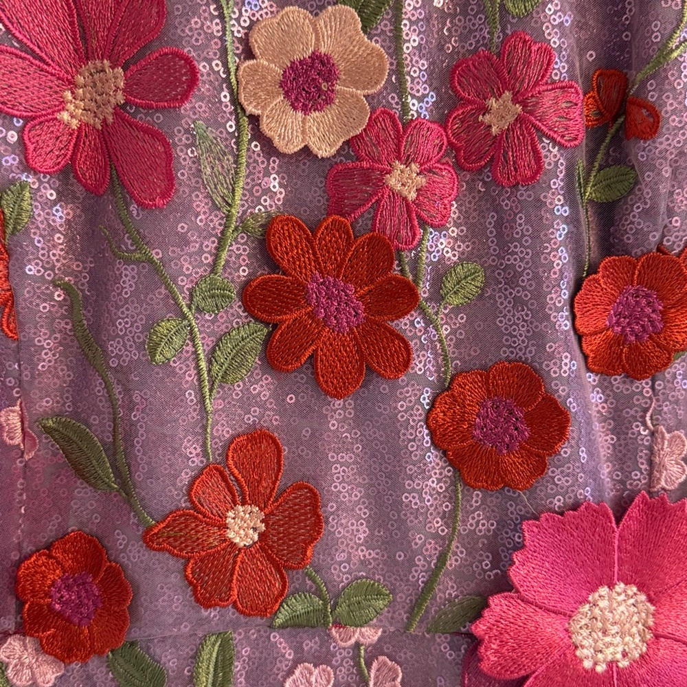Floral Pink and Red Helsi dress NWT size XL - Picture 3 of 7